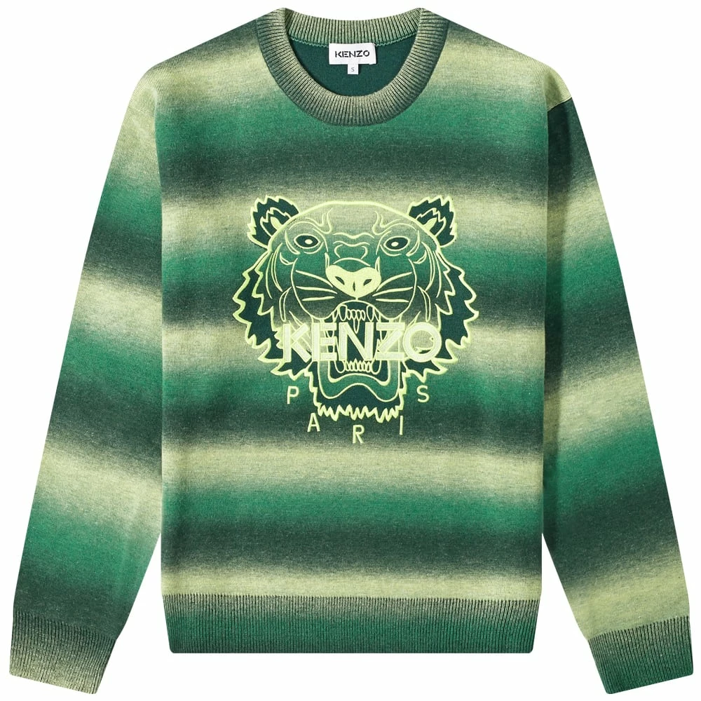 Kenzo Neon Tiger Crew Knit 1 Kenzo Neon Tiger Crew Knit