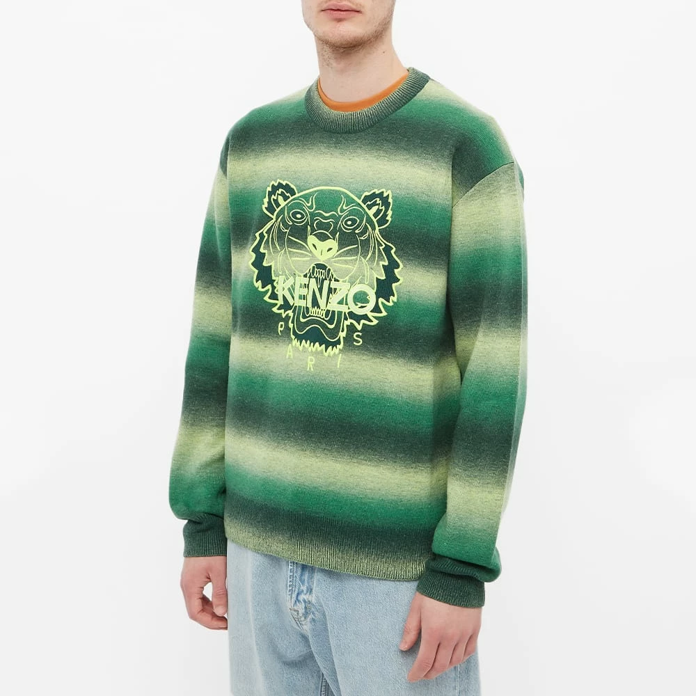 Kenzo Neon Tiger Crew Knit 3 Kenzo Neon Tiger Crew Knit - Image 3