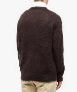 Auralee Brushed Mohair Crew Knit 7 Auralee Brushed Mohair Crew Knit -Outlet Sweaters Store 19 10 2022 ml a22ap01km dbr 8