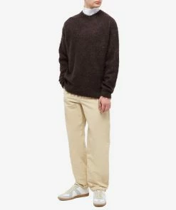Auralee Brushed Mohair Crew Knit 8 Auralee Brushed Mohair Crew Knit -Outlet Sweaters Store 19 10 2022 ml a22ap01km dbr m9