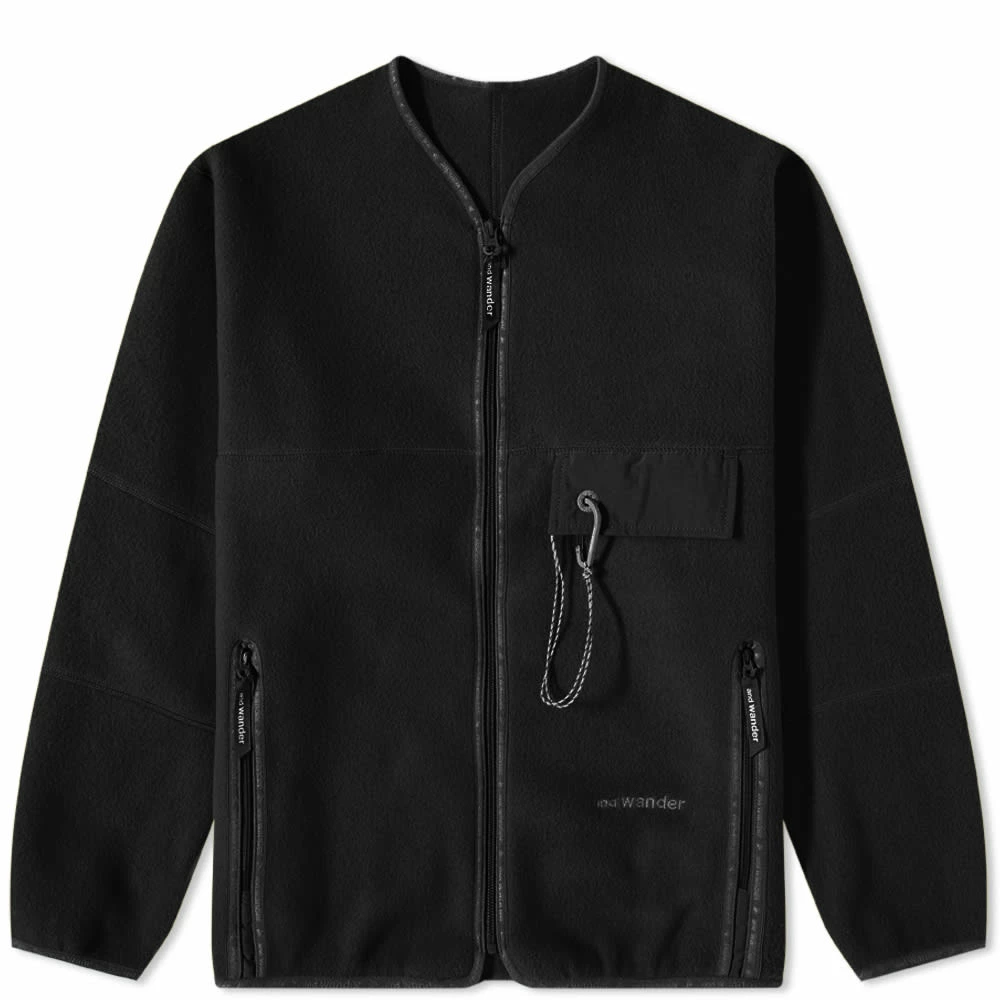 And Wander Wool Fleece Cardigan 1 And Wander Wool Fleece Cardigan