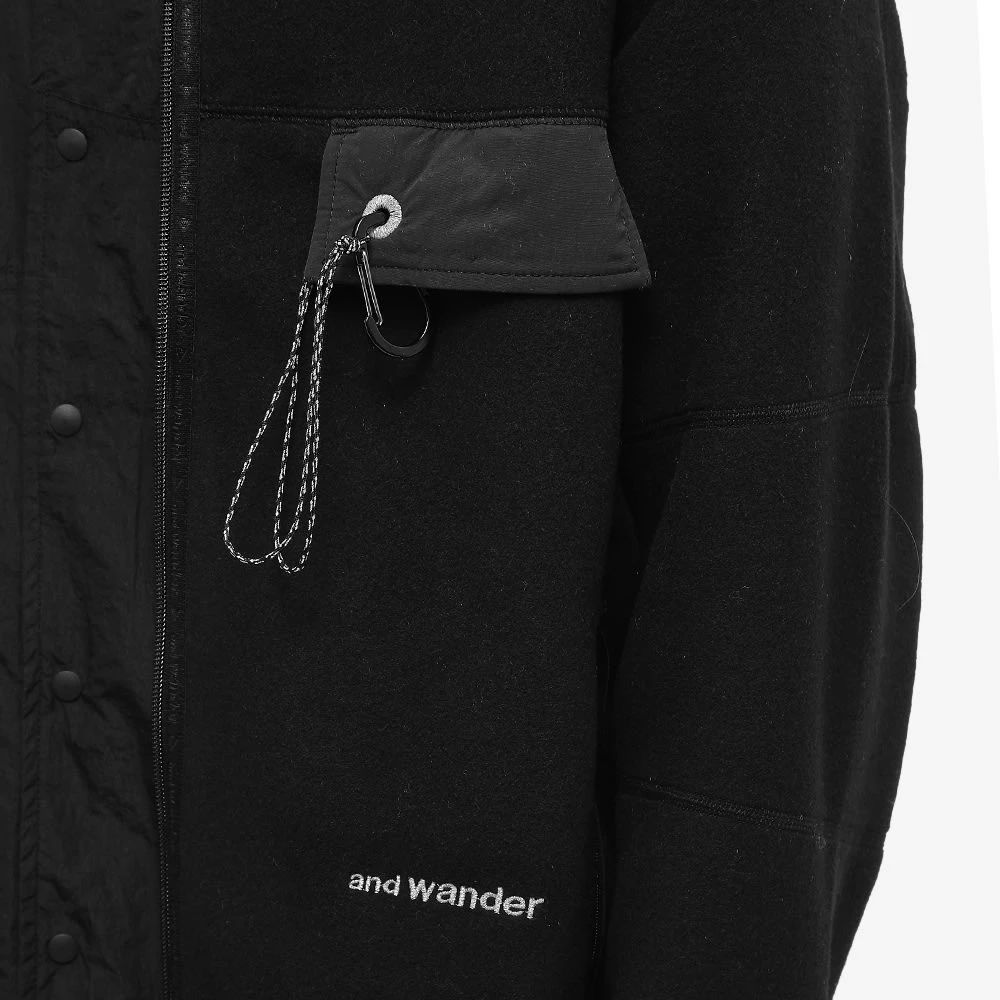 And Wander Wool Fleece Cardigan 5 And Wander Wool Fleece Cardigan - Image 5