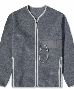 And Wander Wool Fleece Cardigan