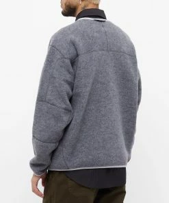 And Wander Wool Fleece Cardigan -Outlet Sweaters Store 19 11 2022 LL 5742281349 020 3 1