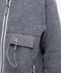 And Wander Wool Fleece Cardigan -Outlet Sweaters Store 19 11 2022 LL 5742281349 020 5 1