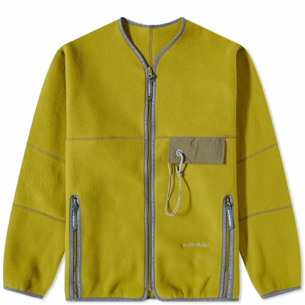 And Wander Wool Fleece Cardigan 1 And Wander Wool Fleece Cardigan