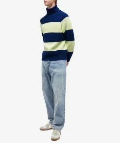 Sunnei Broad Stripe Roll Neck Knit 8 Sunnei Broad Stripe Roll Neck Knit -Outlet Sweaters Store 19 11 2022 SI CRTWMKNW002 YLW m9 1