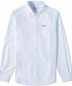 Maison Kitsune Maison Kitsuné Tricolor Fox Patch Classic Shirt