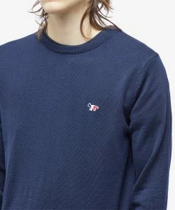 Maison Kitsune Maison Kitsuné Tricolor Fox Patch Classic Knit -Outlet Sweaters Store 19 12 2022 MN FU00502KT1036 P480 10 1