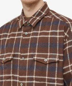 Undercover Check Overshirt -Outlet Sweaters Store 19 12 2022 UB UC2B4406 1 BRCK 10 1