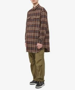 Undercover Check Overshirt -Outlet Sweaters Store 19 12 2022 UB UC2B4406 1 BRCK m9 1