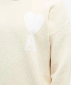 AMI Tonal Large A Heart Crew Knit -Outlet Sweaters Store 20 01 2023 LL UKS002 018 715 5 1