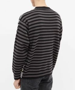 Kenzo Striped Crest Logo Crew Knit -Outlet Sweaters Store 20 09 2022 ll fc65pu3373cc96 3