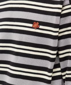 Kenzo Striped Crest Logo Crew Knit -Outlet Sweaters Store 20 09 2022 ll fc65pu3373cc96 5
