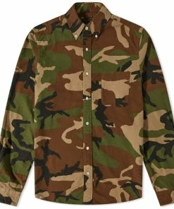 Beams Plus Button Down Camo Shirt