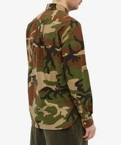 Beams Plus Button Down Camo Shirt -Outlet Sweaters Store 20 10 2021 JD 3811 0200 139 90 8 1