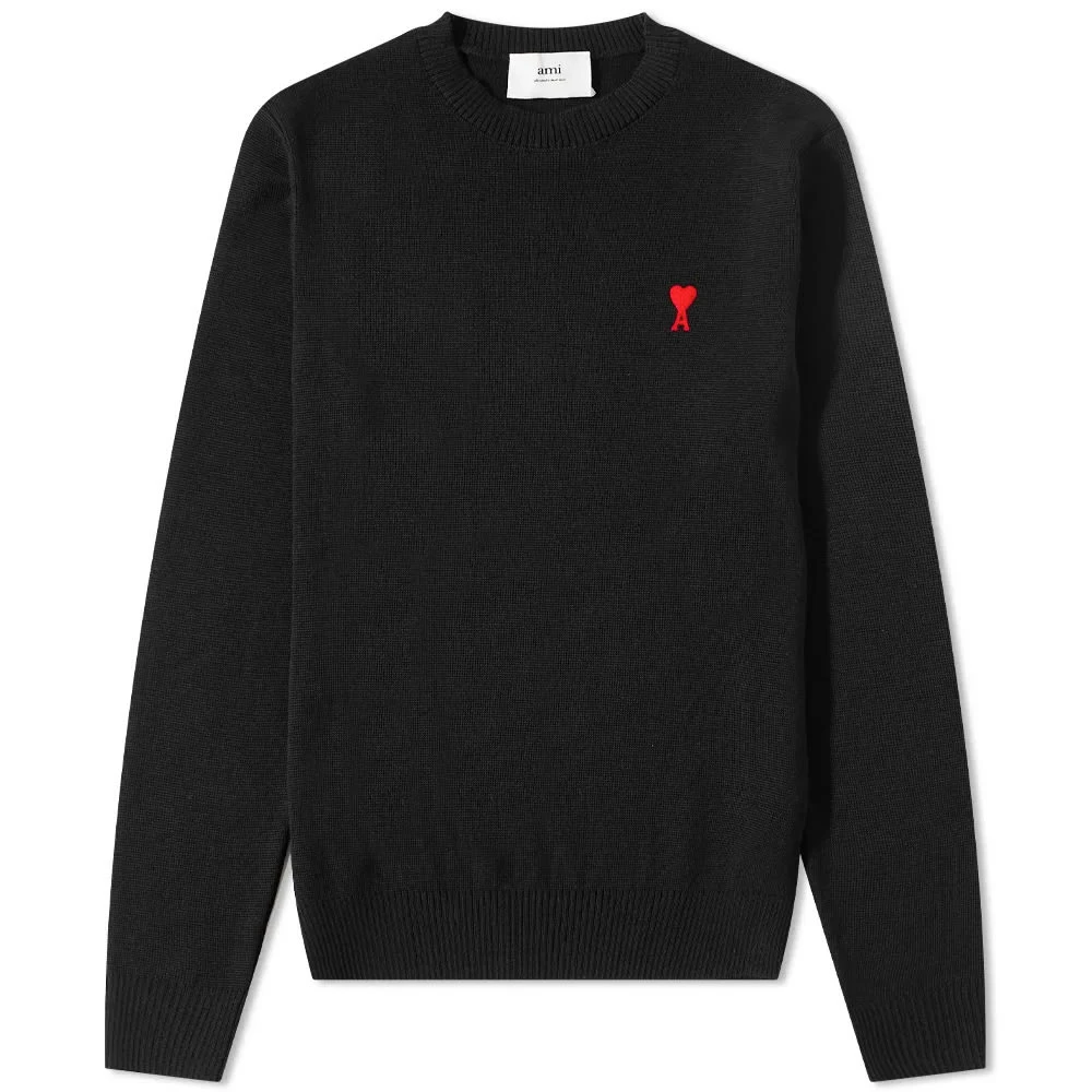 AMI Small A Heart Crew Knit 1 AMI Small A Heart Crew Knit