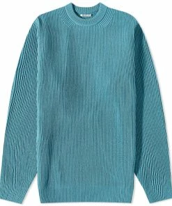 Auralee Rib Crew Knit
