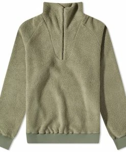 Beams Plus Half Zip Popover Fleece Jacket