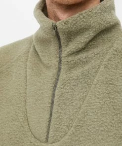 Beams Plus Half Zip Popover Fleece Jacket -Outlet Sweaters Store 20 10 2022 ns 3813 0104 156 67 10