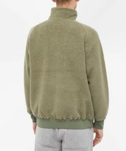 Beams Plus Half Zip Popover Fleece Jacket -Outlet Sweaters Store 20 10 2022 ns 3813 0104 156 67 8