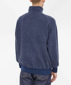 Beams Plus Half Zip Popover Fleece Jacket -Outlet Sweaters Store 20 10 2022 ns 3813 0104 156 79 8