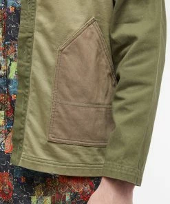 FDMTL Boro Patchwork Cardigan -Outlet Sweaters Store 20 11 2022 NS TP31B KHK 10 1