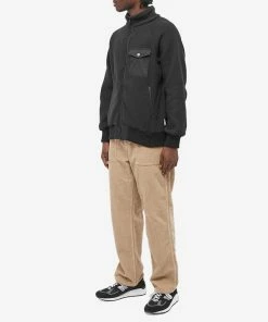 Battenwear Warm Up Fleece Jacket -Outlet Sweaters Store 20 12 2022 JB 201 01 BLK m4 1