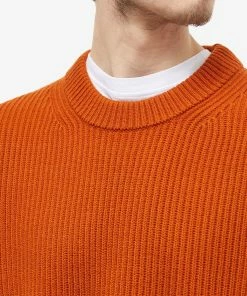 Studio Nicholson Auxil 5 Gauge Fisherman Rib Knit Crew -Outlet Sweaters Store 20 12 2022 ST SNM 956 TRC 10 1