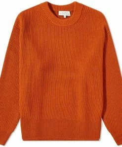 Studio Nicholson Auxil 5 Gauge Fisherman Rib Knit Crew