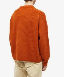 Studio Nicholson Auxil 5 Gauge Fisherman Rib Knit Crew -Outlet Sweaters Store 20 12 2022 ST SNM 956 TRC 8 1