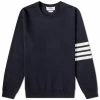 Thom Browne Milano Four Bar Stripe Crew Knit