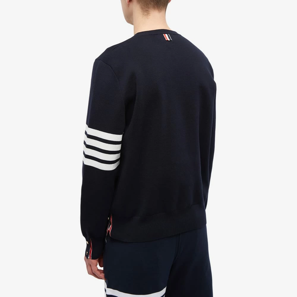 Thom Browne Milano Four Bar Stripe Crew Knit 3 Thom Browne Milano Four Bar Stripe Crew Knit - Image 3