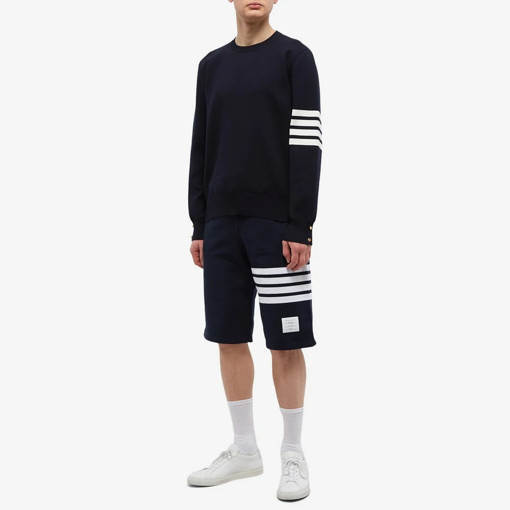 Thom Browne Milano Four Bar Stripe Crew Knit 4 Thom Browne Milano Four Bar Stripe Crew Knit - Image 4