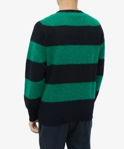 YMC Suedehead Stripe Crew Knit 7 YMC Suedehead Stripe Crew Knit -Outlet Sweaters Store 20 12 2022 YB P8TMC 01 8 1