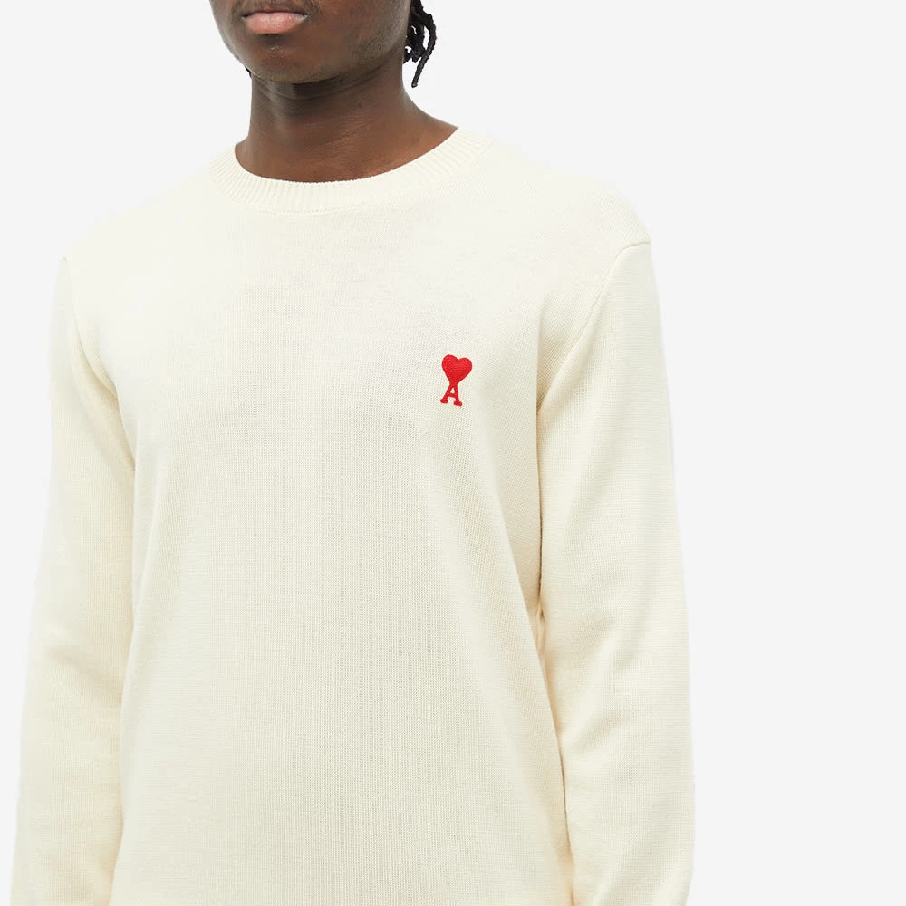 AMI Tonal Small A Heart Crew Knit 5 AMI Tonal Small A Heart Crew Knit - Image 5