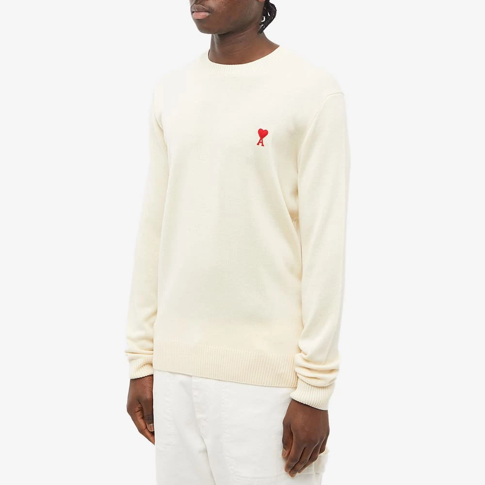 AMI Tonal Small A Heart Crew Knit 2 AMI Tonal Small A Heart Crew Knit - Image 2