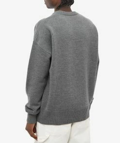 AMI Large A Heart Crew Knit -Outlet Sweaters Store 21 02 2023 BLR UKS002 018 084 8 1