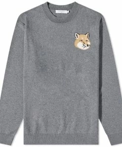 Maison Kitsune Mini Fox Head Intarsia Comfort Knit