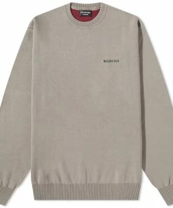 Balenciaga Logo Crew Knit