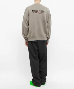 Balenciaga Logo Crew Knit -Outlet Sweaters Store 21 04 2022 LL 695827 T3238 5963 m4 1