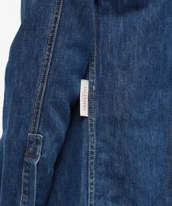 Valentino Denim Shirt 9 Valentino Denim Shirt -Outlet Sweaters Store 21 07 2022 SI 1V3DB01S8L2 558 6 1