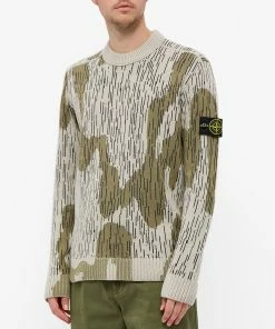 Stone Island Rain Camo Crew Knit -Outlet Sweaters Store 21 09 2021 SI 7515575D5 V0091 7 1