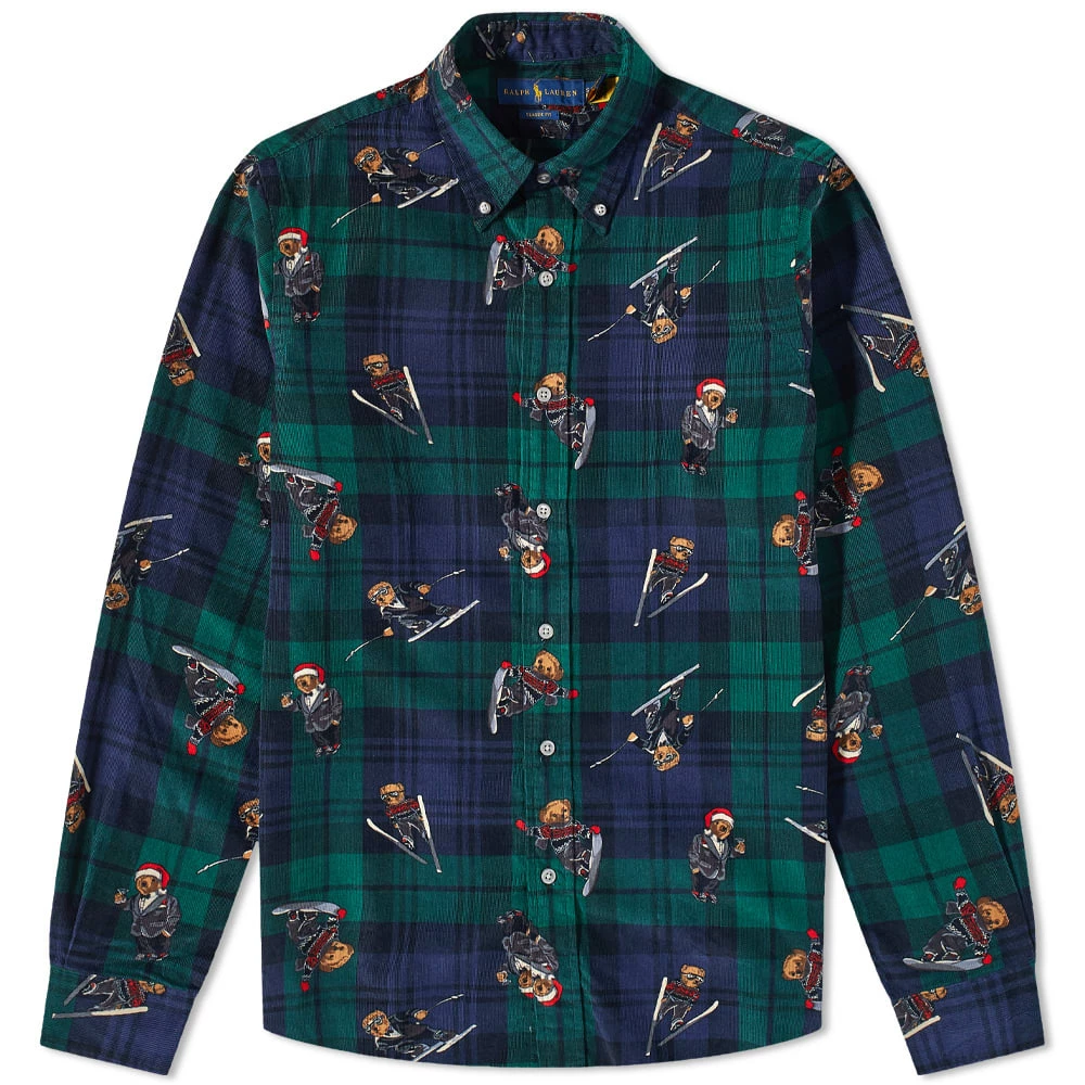 Polo Ralph Lauren Skiing Bear Plaid Shirt 1 Polo Ralph Lauren Skiing Bear Plaid Shirt