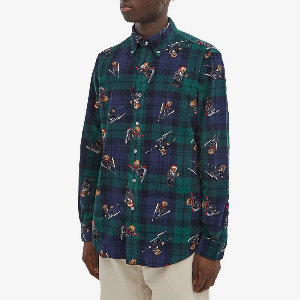 Polo Ralph Lauren Skiing Bear Plaid Shirt 4 Polo Ralph Lauren Skiing Bear Plaid Shirt - Image 4