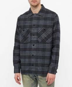 Denham Military Cannon Check Overshirt -Outlet Sweaters Store 21 10 2021 ML 01 20 10 40 041 7 1