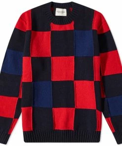 Country Of Origin Check Crew Knit