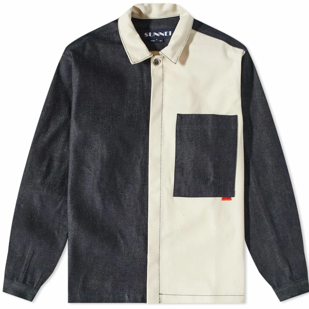 Sunnei Two Tone Overshirt 1 Sunnei Two Tone Overshirt
