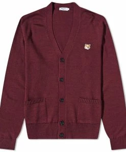 Maison Kitsune Fox Head Patch Classic Cardigan