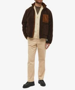 Oliver Spencer Bembridge Pile Fleece Jacket 8 Oliver Spencer Bembridge Pile Fleece Jacket -Outlet Sweaters Store 22 07 2022 SI OSMJ336A FAI01 BRO m9 1